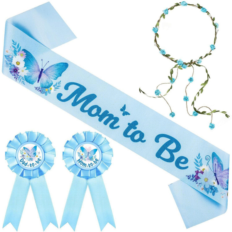 Correa de Hombro con Tema de Baby Shower, Osito de Peluche Rosa, Futura Mamá