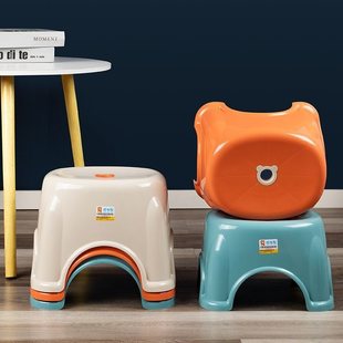 New Product New Plastic Kidsren's Stool Kindergarten Baby Chair Round Stool Household Low Stool Thickeneded Cooked Rubber Small Bench