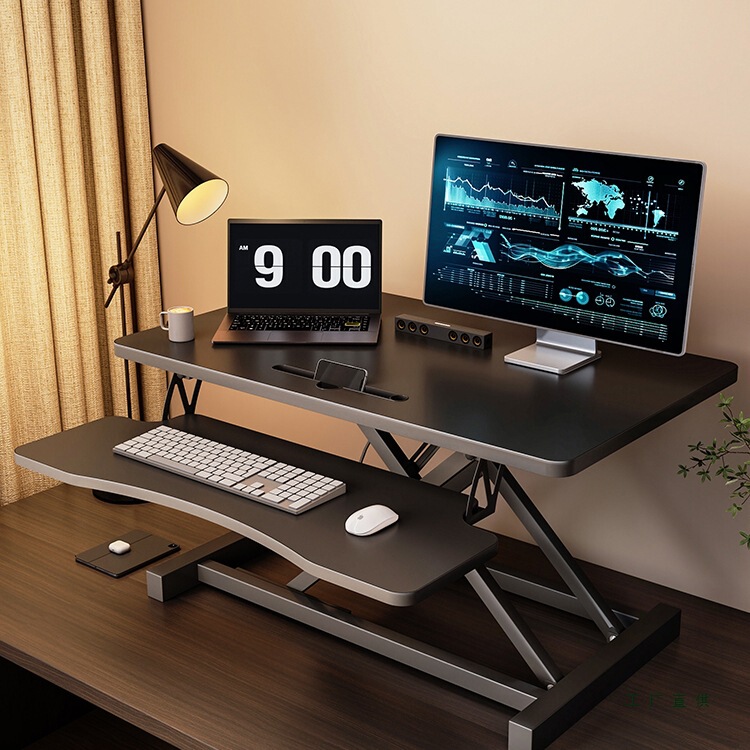 Standing Desk Adjustable Work Station Computer Desk Desktop Monitor Riser Laptop Folding Stand