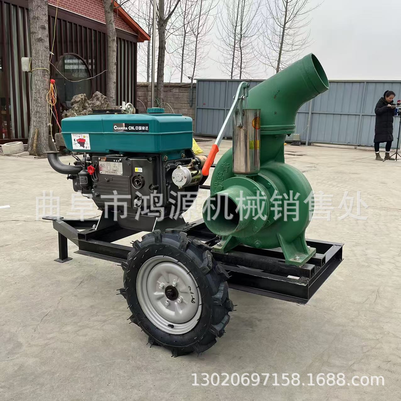 柴油大6寸抽水机 拖拉机后悬挂三轮多级泵