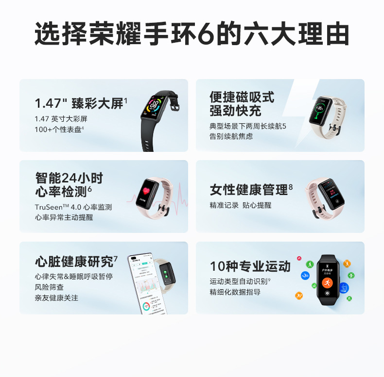 Compatible with Honor Band 6, blood oxygen, sleep, heart rate monitoring, NFC scan code payment, colorful screen, smart Bluetooth Band 6 full figure