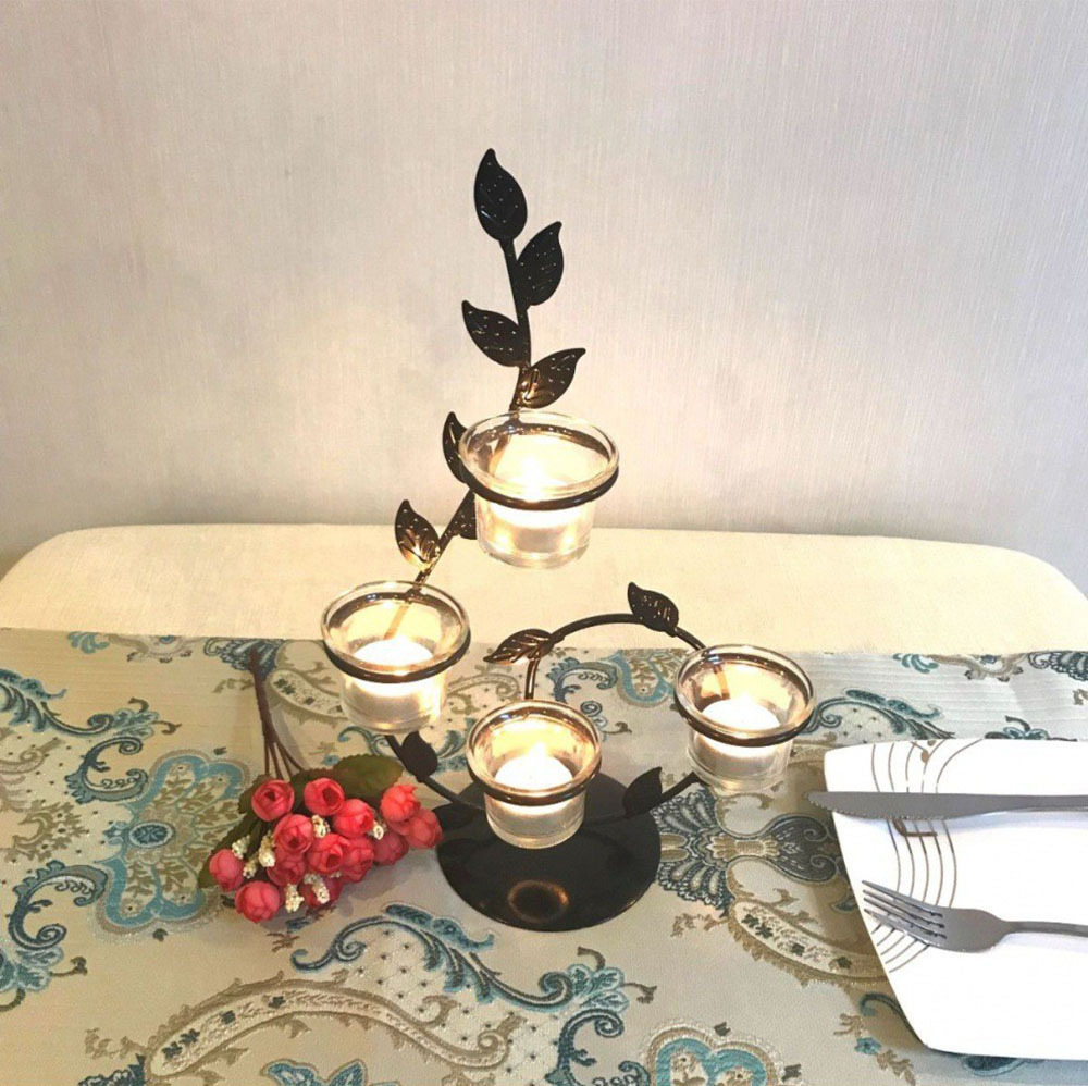 Candlecan seat iron Valentine's Day romantic home jewelry candlelight dinner wedding Christmas decoration hot decoration