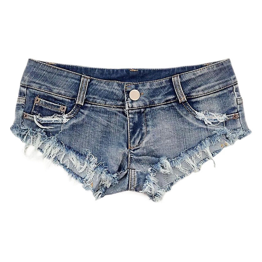 887#2024 Cross-border New Summer European and American Fashion Sexy Low Waist Women's Denim Shorts Hot Pants Jeans
