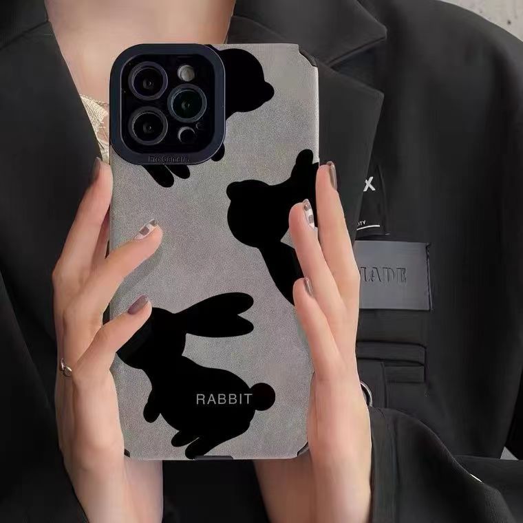 Premium Samsung A71 Phone Case Suede Rabbit Design For Women_voghion.com