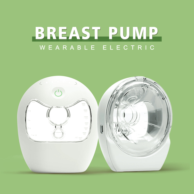 Wearable breast pump electric hands-free mute wireless suction can be invisible portable