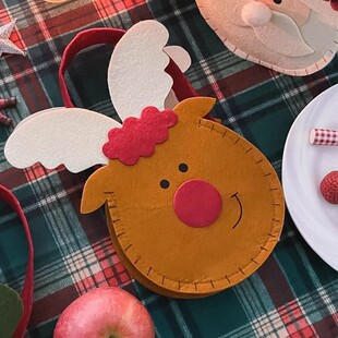 Creative Christmas Gift Christmas Eve Portable Apple Bag Decoration Santa Candy Small Gift Box Atmosphere