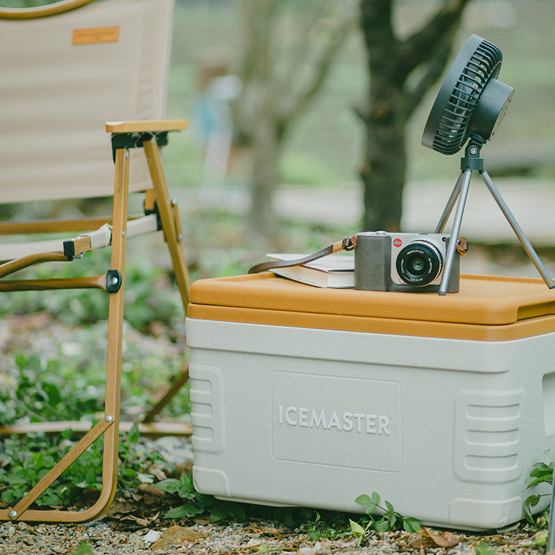 Ice Master 30L blanco marfil acampar al aire libre incubadora caja fría PU coche cubo de hielo congelador picnic comercial