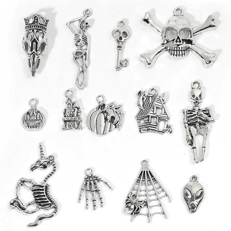 14 аксессуаров для Хэллоуина Тыква череп паук подвеска diy ювелирные аксессуары Серьги Материал