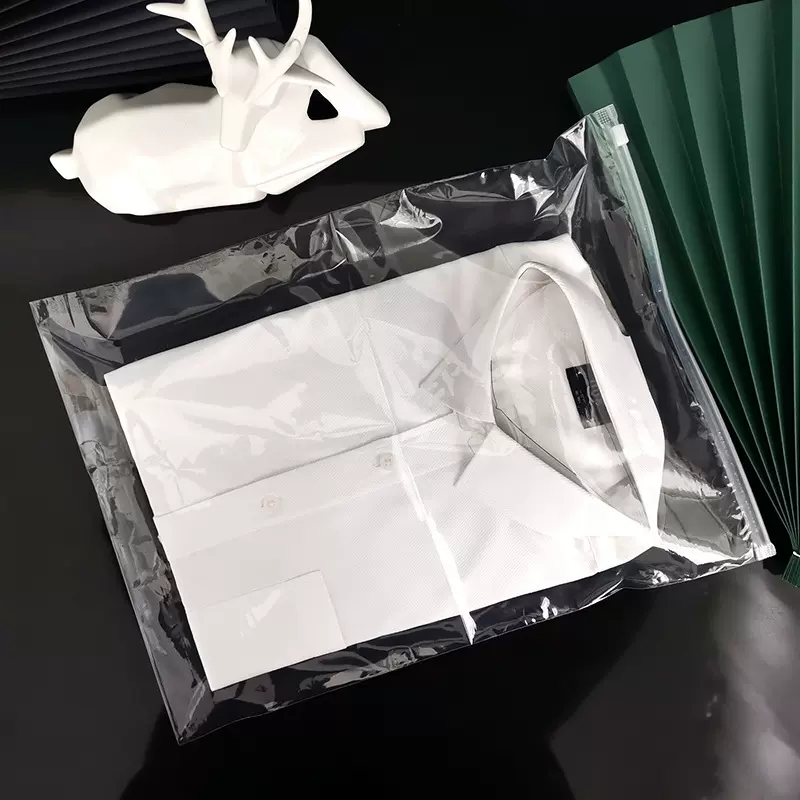 透明服装包装袋内裤袜子拉链袋收纳袋T恤袋子牛仔裤袋30*40