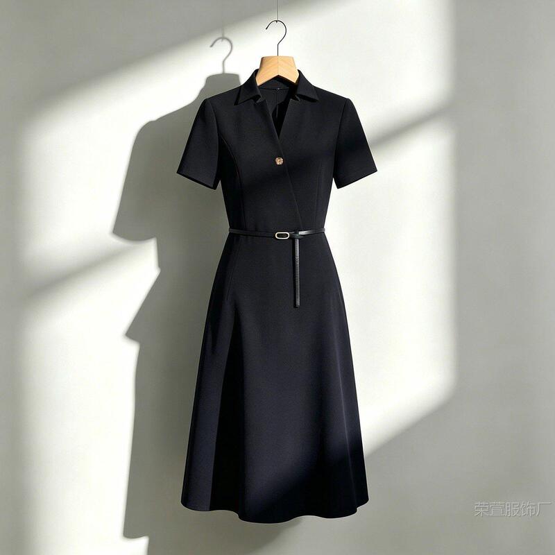 Workplace Interview Formal Dress, Dressy Outfit for Formal Occasions, Light Luxury and High-End Feel, Front Desk Receptionist Work Uniform, Professional Temperament for Women Workplace Interview Formal Dress, Dressy Outfit for Formal Occasions, Light Luxury and High-End Feel, Front Desk Receptionist Work Uniform, Professional Temperament for Women