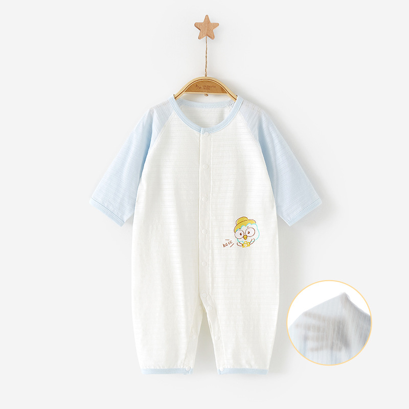 Mono de bebé para primavera y verano, de manga larga, fino, para aire acondicionado, ropa para recién nacidos, ropa de verano para niños pequeños, mono para bebés, niños y niñas. image 10