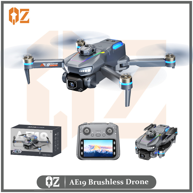 Ae19 Brushless Drone Large-Screen Remote Control with Obstacle Avoidance Optical Flow Positioning Aircraft Long Endurance High-Definition Aerial Photography Aircraft