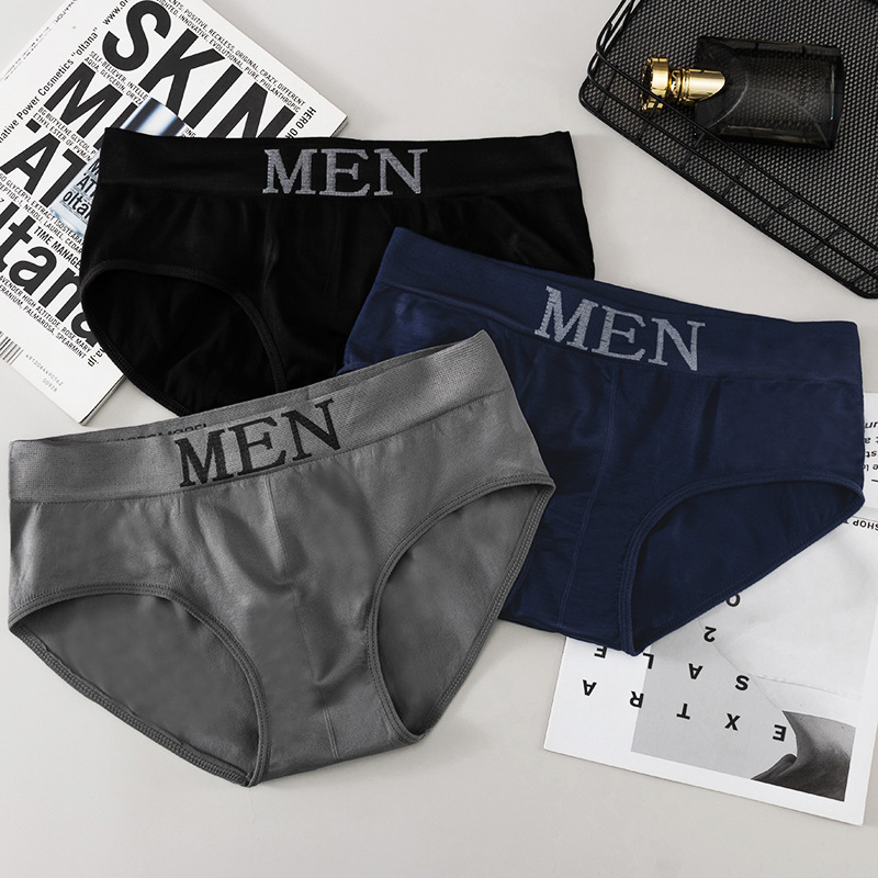 Men Men's Seamless Large Size Briefs for Teenagers, Breathable and Comfortable Sports Mid-Waist Briefs for Men Men Men's Seamless Large Size Briefs for Teenagers, Breathable and Comfortable Sports Mid-Waist Briefs for Men