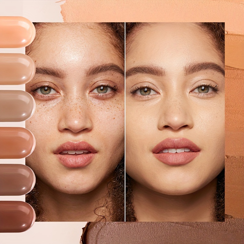 USHAS corrector de punto transfronterizo europeo y americano para cubrir manchas faciales, marcas de acné, ojeras, corrector FBC012