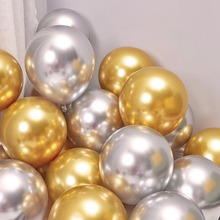 活动加厚帅安金属气球装饰场景布置5寸10寸12寸金色银色生日周岁