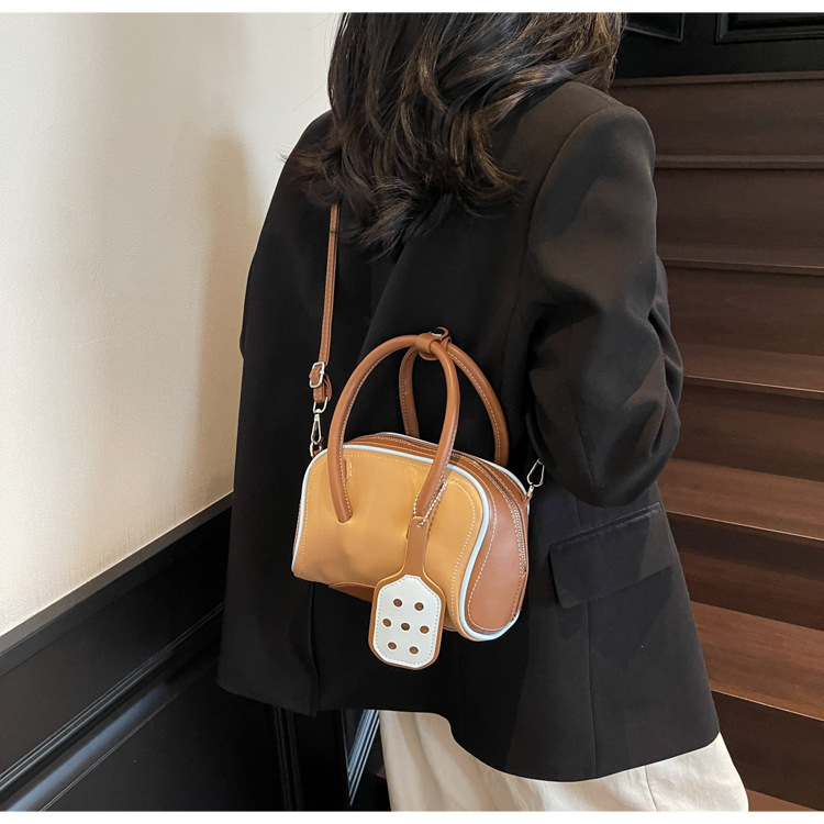 Borsa donna stile baseball borsa a tracolla casual elegante_voghion.com