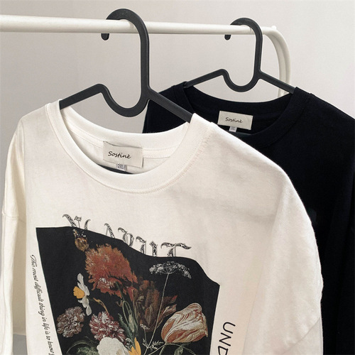 Men's Short Sleeve T-Shirt Summer Trend Brand Fashion Youth Japanese Retro Casual Versatile Loose Half-Sleeve T-Shirt