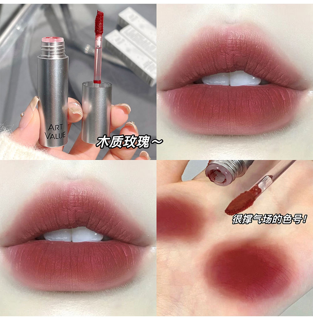 New product: Sparkling Silver Light, soft matte Lip gloss, affordable student makeup, velvet matte, brightening velvet undefined
