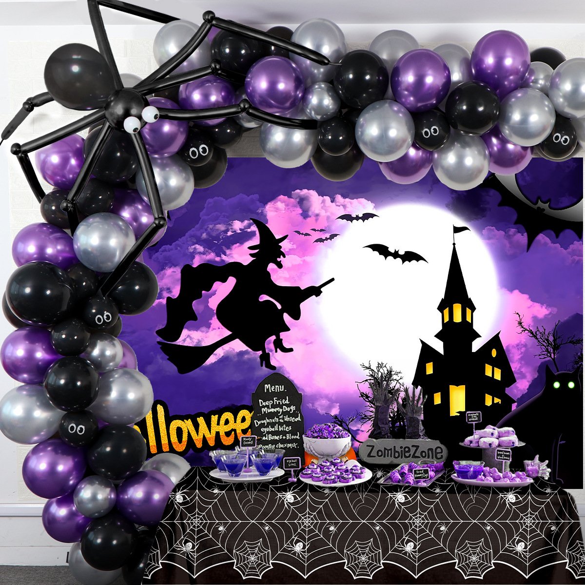 Mantel Desechable de Plástico para Fiesta de Halloween