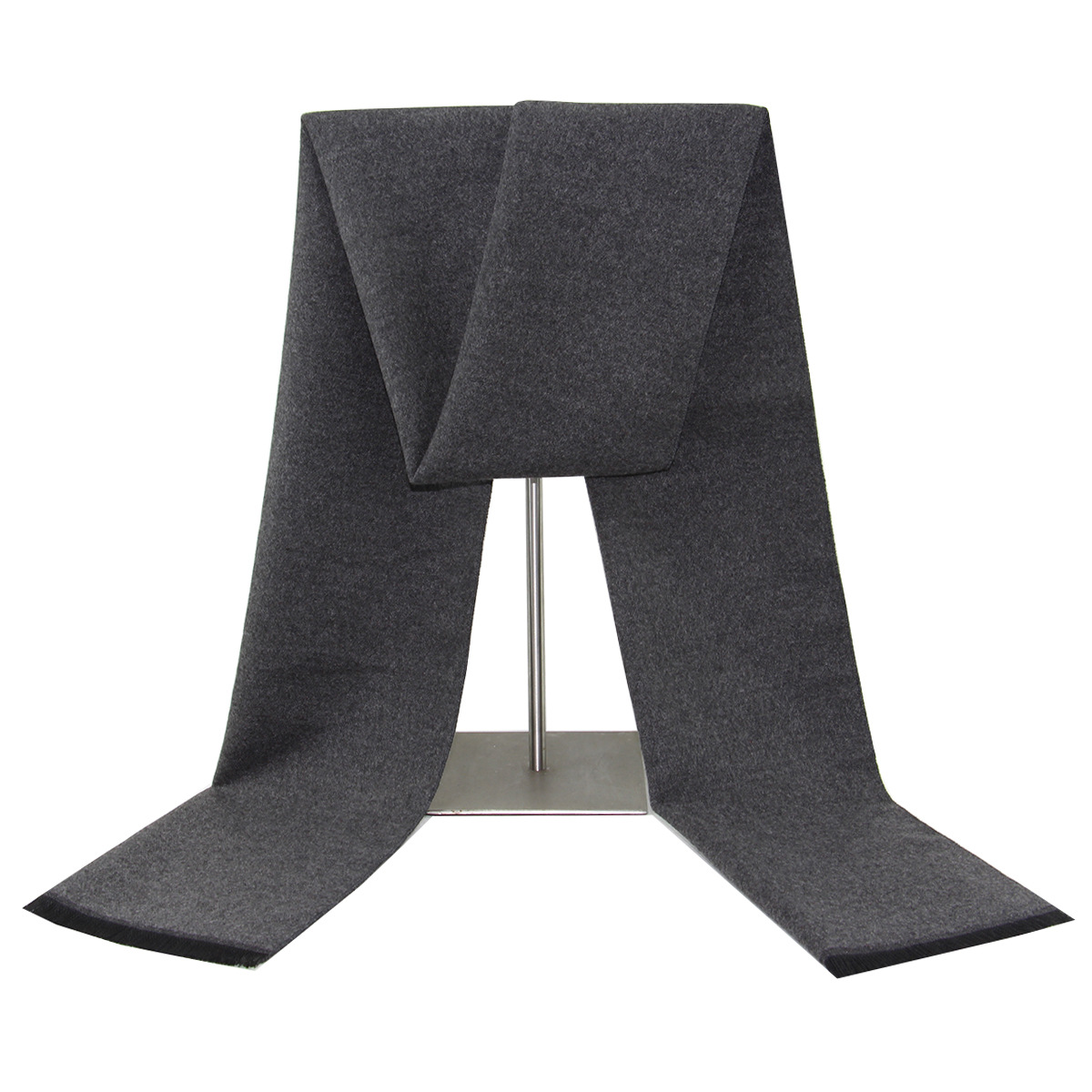 Unisex Monochrome Wool Scarf For Men Winter Warm Thick Patterned_voghion.com