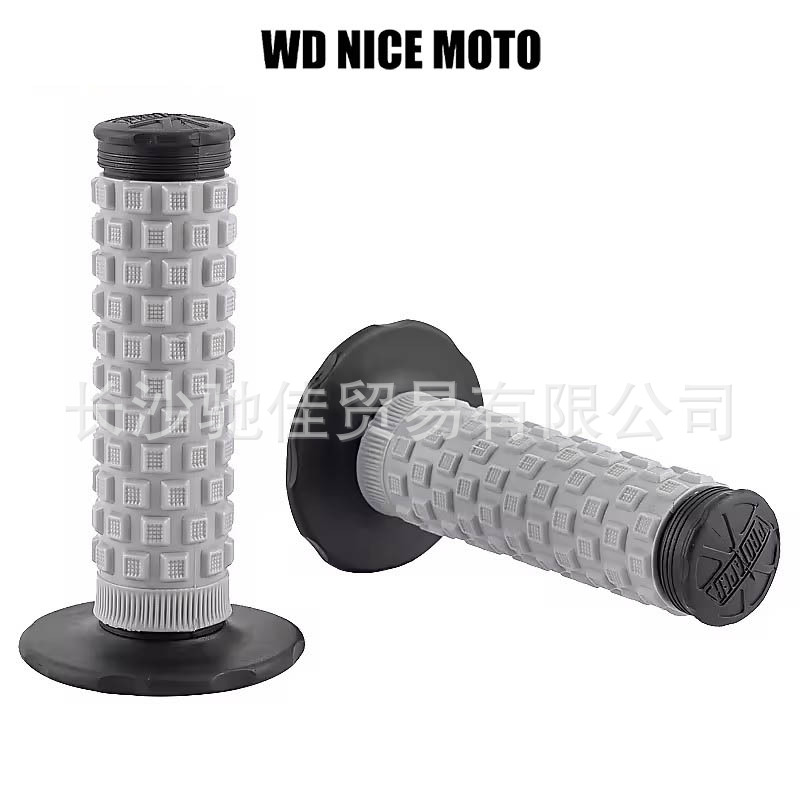 Manufacturer Wholesale Off-Road Motorcycle Modification Parts Handlebar Grip 22mm Black Base Second-Generation Anti-Slip Handlebar Grip