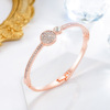 Small design universal golden pack, bracelet, Korean style, pink gold