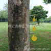 The spot supply of yellow slingshot steel target tablets a set of three connected screws inserting tree pile target diameter 2.5/3/4 cm