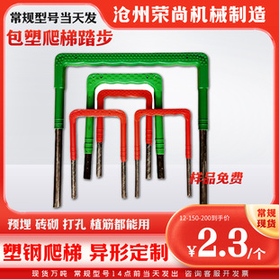 Sewage well plastic steel ladder municipal rainwater inspection well ladder manhole inspection well plastic steel step manhole cover covered plastic straight ladder