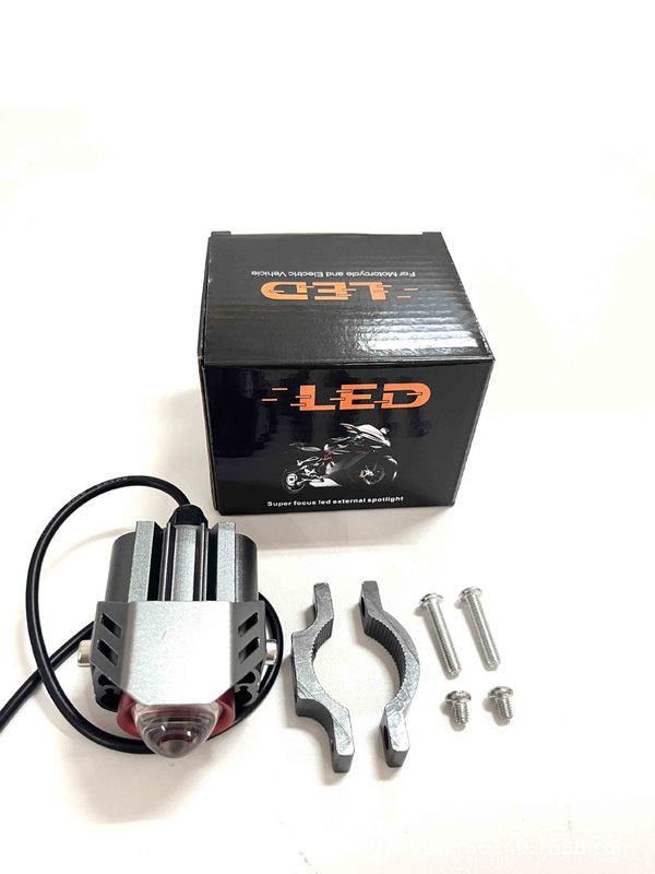 M6 ビッグフェイス猫オートバイ LED 強力なライト超高輝度舗装ライトレンズ補助ライト電気自動車外部ヘッドライト|undefined