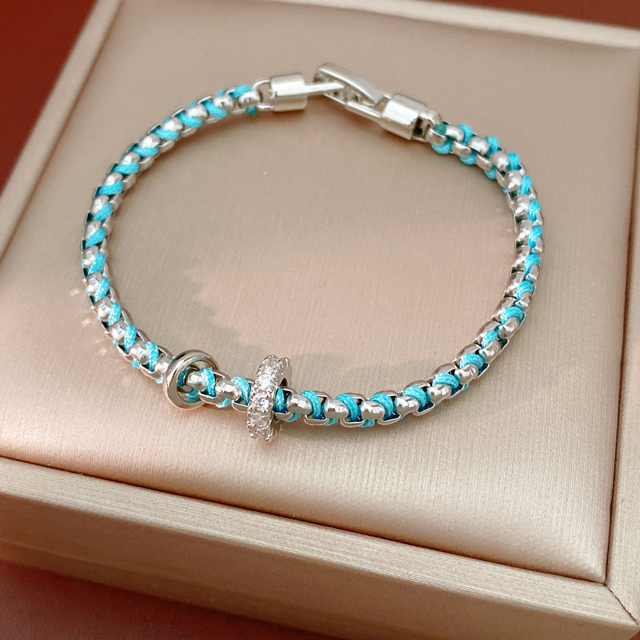 Pulsera - cuerda azul 16cm