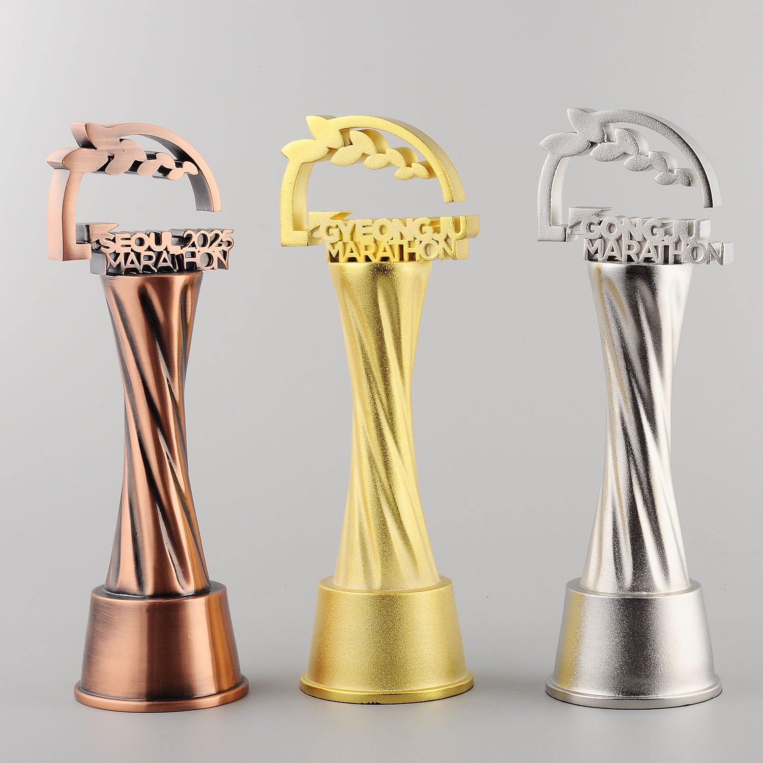 Trofeo de metal puro personalizado reemplazable LOGO creativo nuevo oro, plata, medalla de trofeo de bronce personalizado fábrica directa