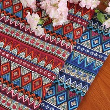 【厂家直供】民族风印花布料 家居 演出服转用面料 收纳箱包布