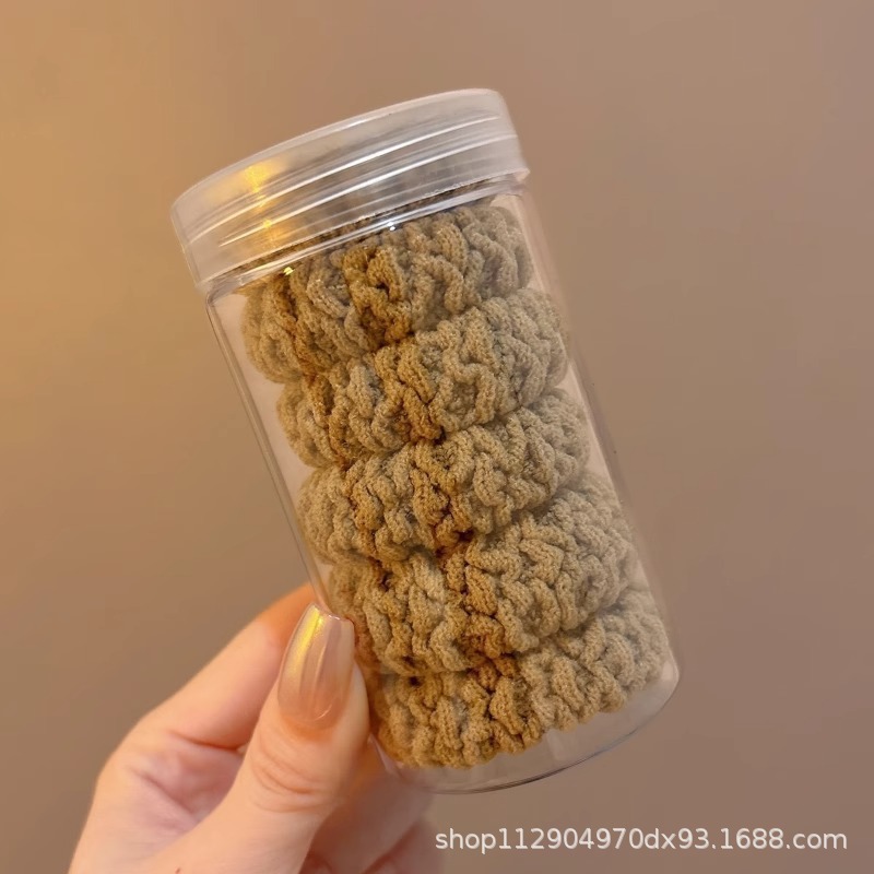 2025 nuevo estilo simple cabello de moda de alta elasticidad correa de correa de cabello multifuncional cubierta de cuero durable cabello bola adornamiento para el cabello