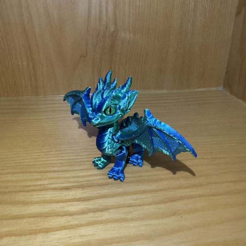 3D打印玩具恶魔翅膀飞龙关节可活动摆摊小玩具宠物摆件工艺礼品|undefined