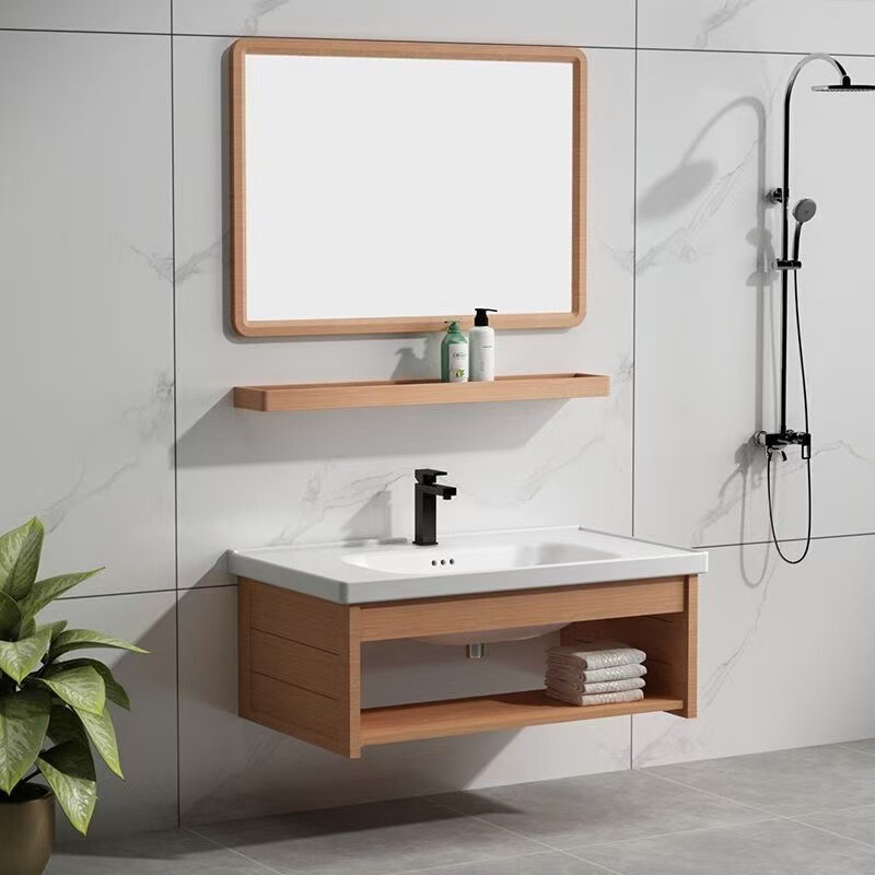 Wall Hanging Space Aluminum Bathroom Cabinet Bathroom New Small Apartment Combination Modern Simple Washbasin Washstand Wall Hanging Space Aluminum Bathroom Cabinet Bathroom New Small Apartment Combination Modern Simple Washbasin Washstand