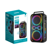 WINNINGSTAR跨境双喇叭DSP音效9D立体音域RGB炫酷灯聚会蓝牙音箱