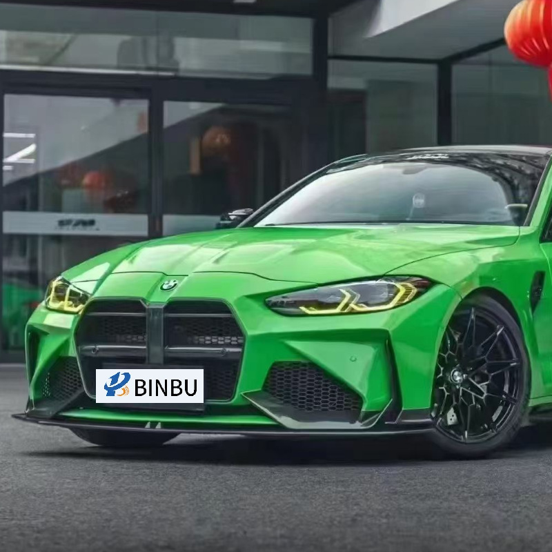Suitable for BMW M3 M4 G80 G82 dry carbon fiber front bumper modification AD style front bumper body kit