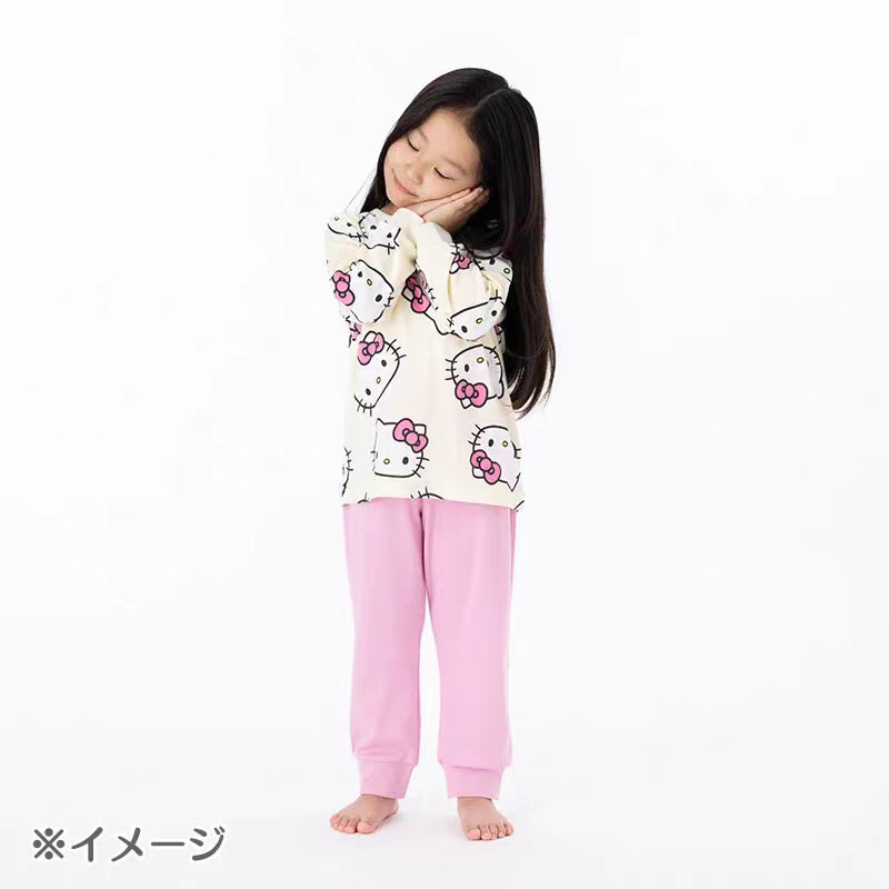 Japanese Sanrio Children's Spring, Autumn, and Winter Home Wear Cartoon Cute Casual Comfortable Long-Sleeve Long-Pants Pajama Set