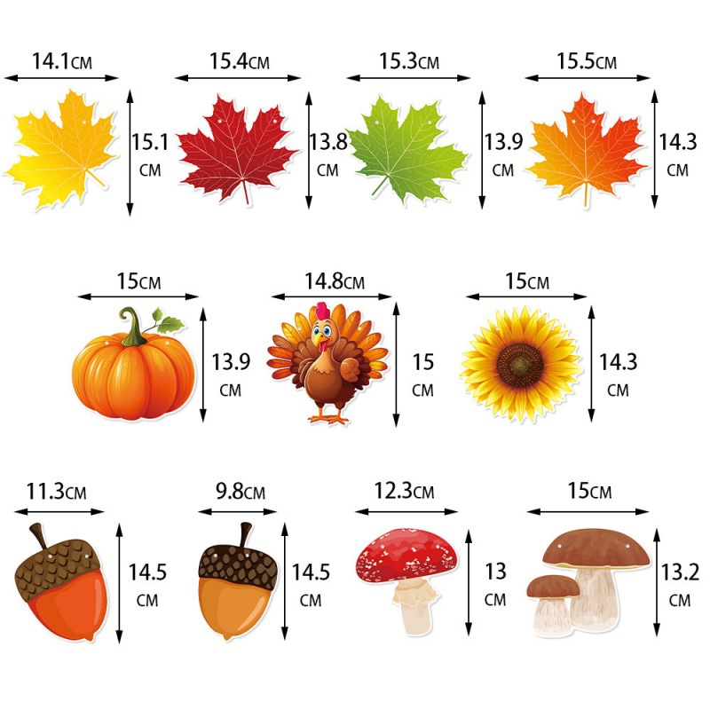 Decoración de la fiesta de Acción de Gracias de Amazon para tirar de la bandera Fiesta de cumpleaños de otoño Decoración del patio Bandera de la hoja de arce