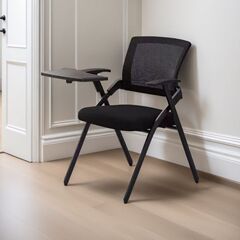 テーブルボード付き折りたたみトレーニングチェア、会議用ライティングボードチェア、テーブルと椅子、背もたれ椅子、一体型会議室オフィスチェア