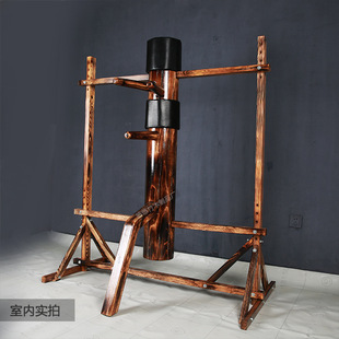 Wooden Pile Boxing Wing Chun Boxing Practice Wall Hanging Wooden Pile Frame Standard Training Martial Arts Boxing Training Pile