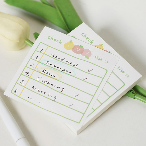100 pieces of milk and salt girl note book ins style tear-off non-adhesive note paper handbook material memo note paper