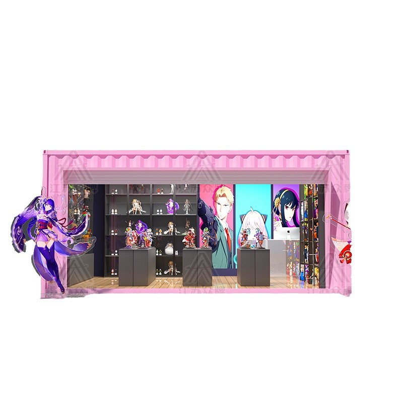 Container Commercial Street, tiendas de celebridades de Internet, quioscos al aire libre, contenedores creativos, casas móviles, lugares escénicos, bocadillos, cafeterías