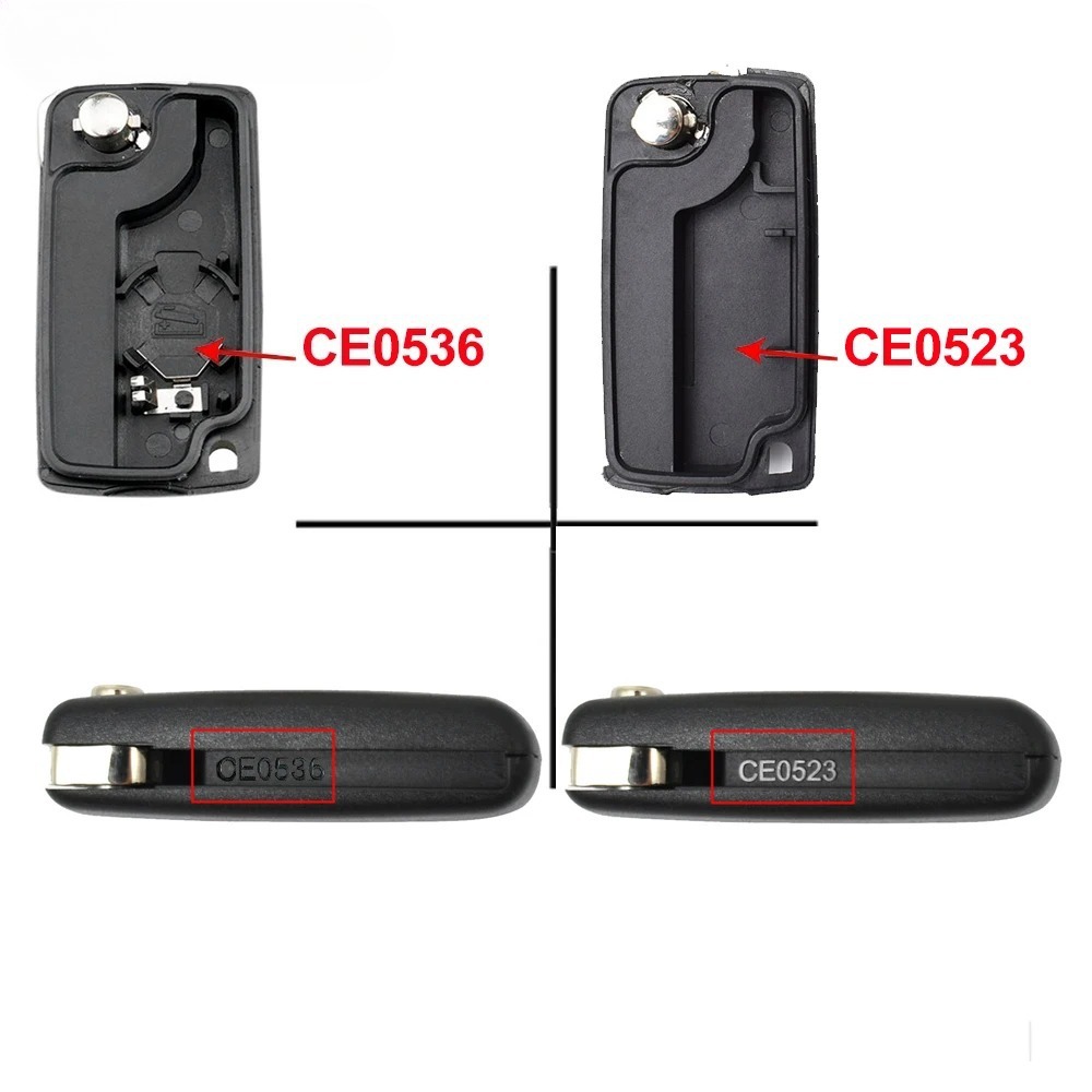 Suitable for Peugeot Citroen Folding Key Replacement Shell Hu83/Va2 Blank Ce0523/Ce0536 Remote Control