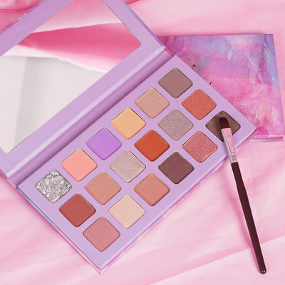 新款秋冬复古18色眼影 珠光哑光不易飞粉立体大地色 外贸现货出口|ms