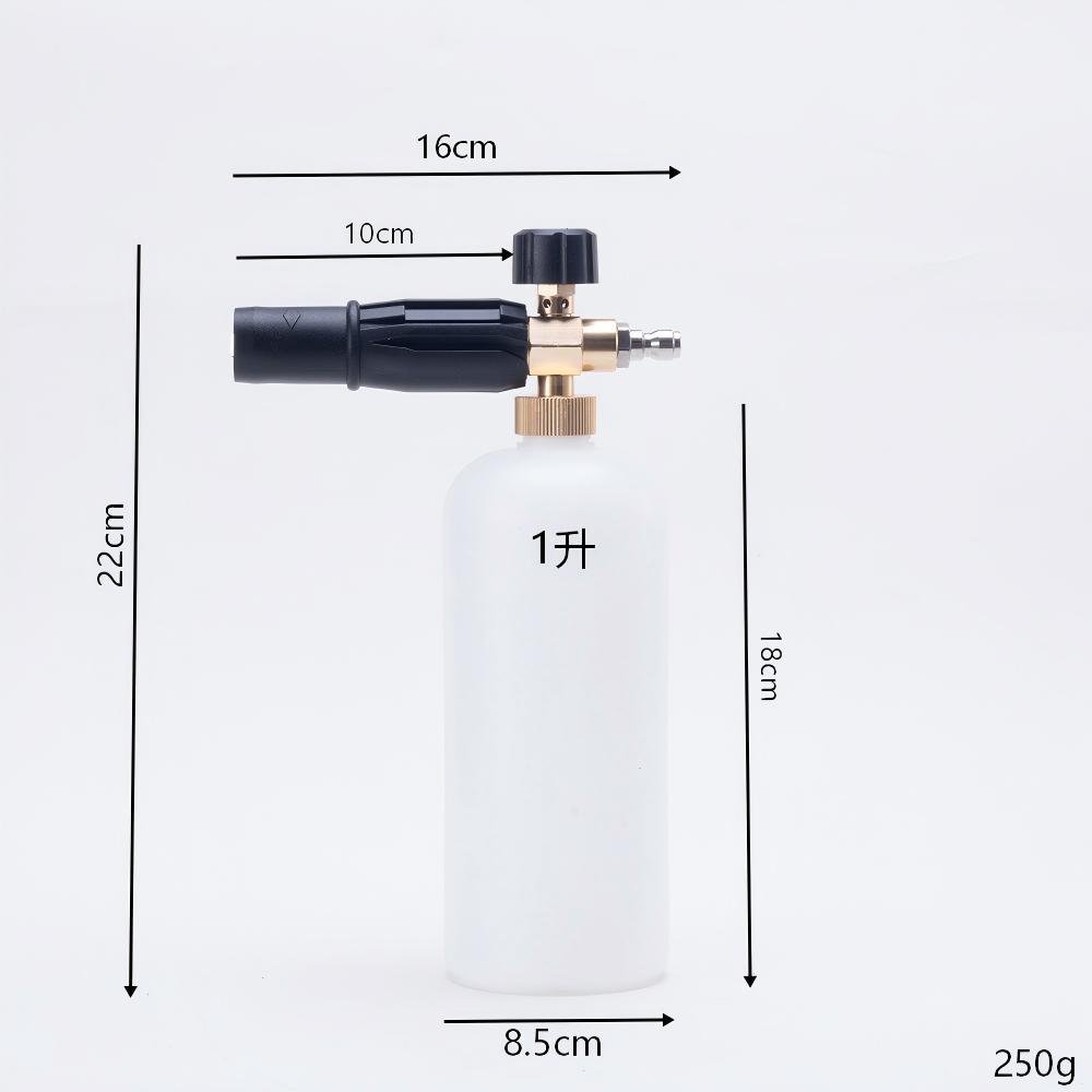 No. 4 semi-aluminum high-pressure PA foam nozzle cleaning machine foam spray gun, Taizhou nozzle for car washing with fan-shaped water output
