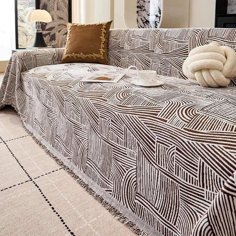 Doppelseitige Chenille Sofadecke Für Alle Jahreszeiten Komplett_voghion.com