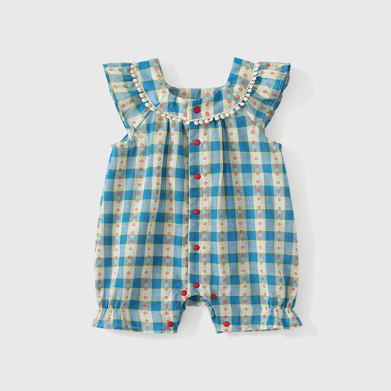 Children's summer thin overall for new born sleevless