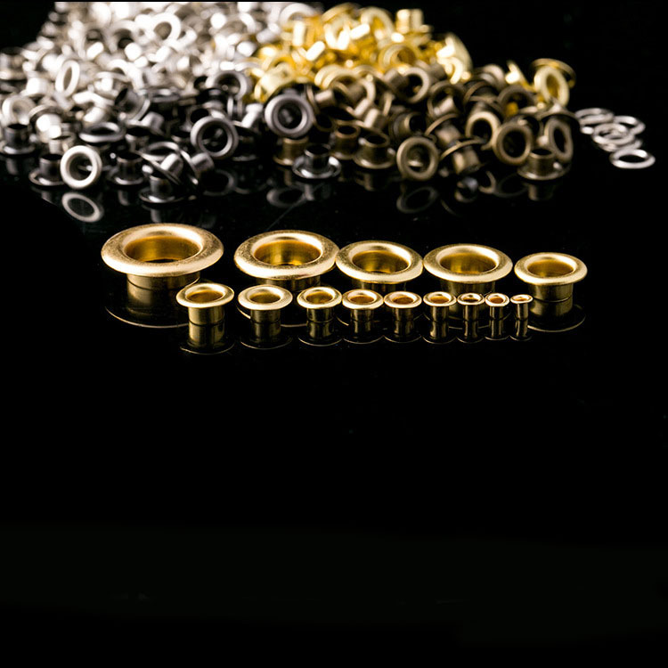 Hebilla de fijación ojo remache agujero de aire clavo cordón hebilla publicidad hebilla etiqueta anillo hebilla agujero de aire hebilla de hierro hebilla de ojal antioxidante