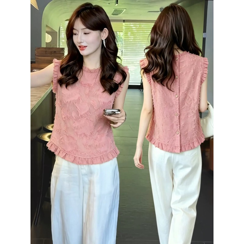 New Style Sleeveless Top Vest Summer Vest Shirt